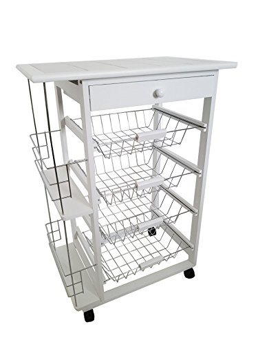 Armário de Cozinha HOMCOM Branco (57x37x82cm) Meyvaser - Armários de cozinha - branco, cozinha, armario