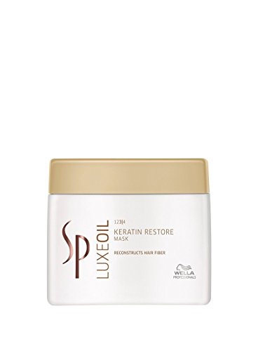 Máscara para o Cabelo LUXEOIL Sp Keratin Restor (400 ml) Wella - Shampoo & condicionador - keratina, restauração, 400 ml