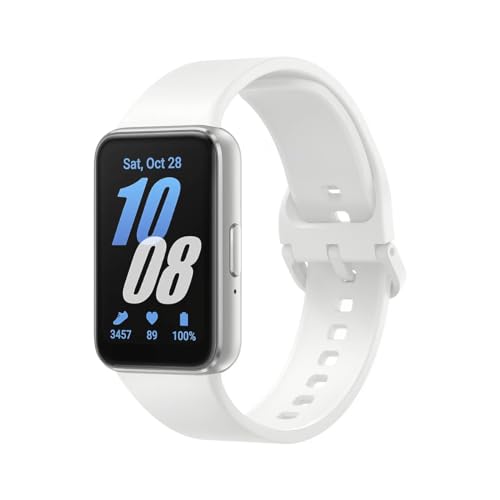 Pulseira Desportiva SAMSUNG Galaxy Fit 3 (Bluetooth - Até 10 dias de autonomia - Prateado) SAMSUNG - Monitores de atividade - bluetooth, oled 1.6 polegadas, bateria recarregável, frequência cardíaca, qualidade do sono