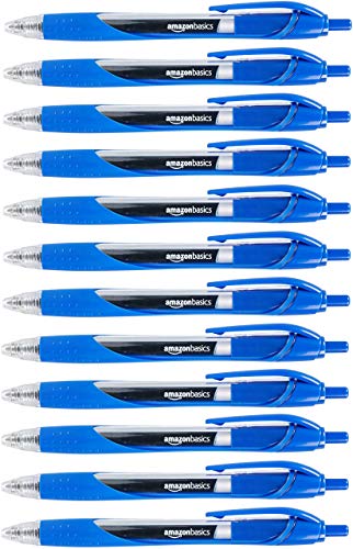 Esferográfica Retrátil AMZBASICS Gel (Azul) Amazon - Canetas - retrátil, gel, azul