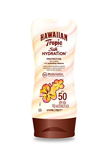 After Sun HAWAIIAN TROPIC Silk Hidratante Moisturisation SPF50 Very High (180 ml) Hawaiian Tropic - Loção e hidratante - hidratante, moisturização, spf50+, proteção solar