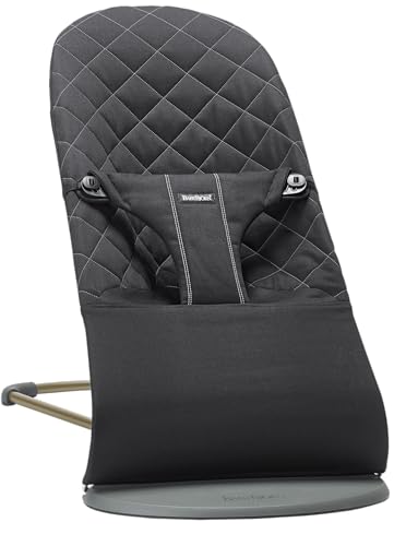 Espreguiçadeira de Bebé BABYBJORN Bliss Preto (Algodão) BabyBjörn - Brinquedos para bebês e equipamentos de atividades - preto, algodão