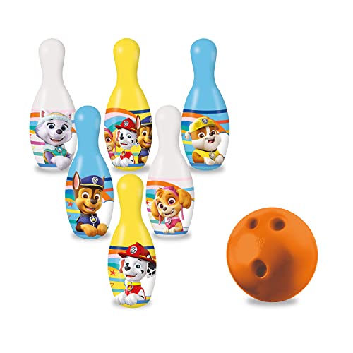 Jogo de tabuleiro PATRULHA PATA Bowling (4 anos) Mondo - Brinquedos - bolos, objetivo, bola, 4 anos