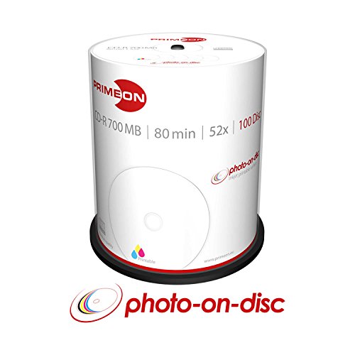 Disco Primeon CD-R 80 Min/700MB/52x Cakebox (100 Disc) Primeon - Dispositivos de armazenamento - 700 MB, 52x, 80 min, cakebox