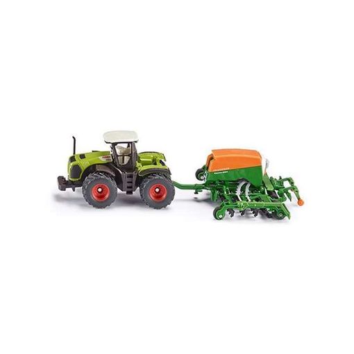 Veículo SIKU Trator Class Xerion com Reboque Semeador de Pimenta Preta SIKU - Modelos em escala - trator, xerion, reboque, semeador, pimenta