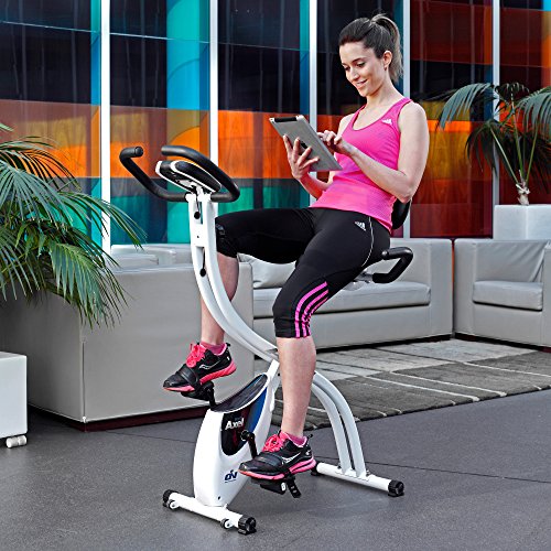 Bicicleta Estática ION FITNESS FI022 Branco ION Fitness - Bicicletas de exercício - monitor lcd, 8 níveis de resistência, bicicleta estática