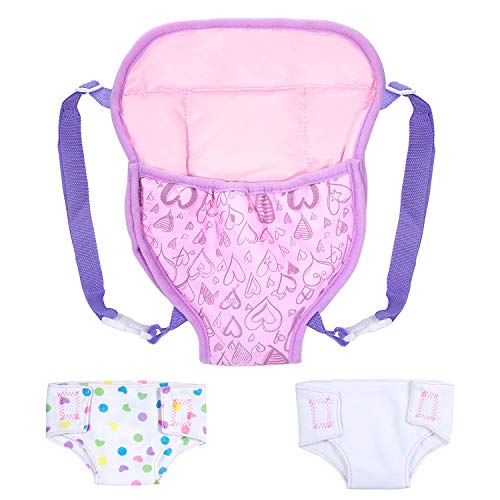 ZwOOS Conjunto de acessórios para bonecas ZOEON - Móveis para bebês e crianças pequenas - acessórios, bonecas, carrinho, rodas giratórias