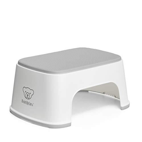 Baby Björn Suporte para Pés 2 em 1 Cinza e Branco BabyBjörn - Banquetas - apoio para os pés, antideslizante, fácil de limpar
