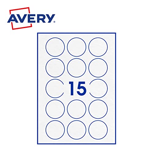 Etiquetas autocolantes AVERY ZINK PPW-51.Fr Avery - Papel de impressora e copiadora - 5 x 51 mm, 1000 peças, plástico, 85 °C
