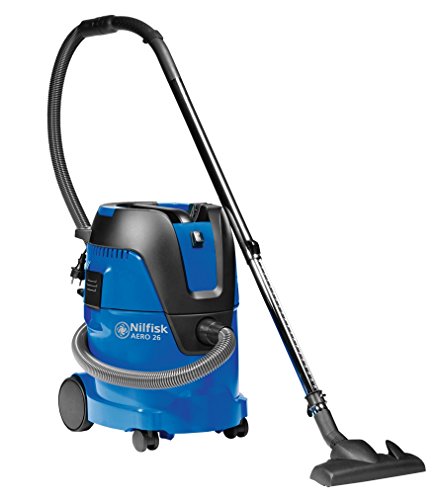Extrator de Pó NILFISK AERO 26-01 PC X (Autonomia: 60 min) Nilfisk - Aspiradores - 25 litros, filtro lavável, escoamento automático, paragem automática