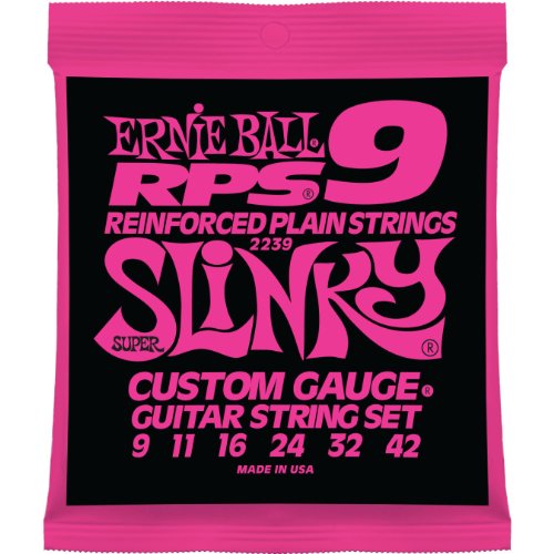 Ernie Ball Guitar String Set Super Slinky Rps 9-42 Ernie Ball - Acessórios para guitarra - aço revestido, super slinky, 9-42, 6 peças