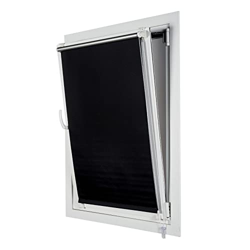 Estores de Rolo STORESDECO Easyfix Thermopane Preto (150x180cm) STORESDECO - Persianas e cortinas - 150x180 cm, preto, thermopane