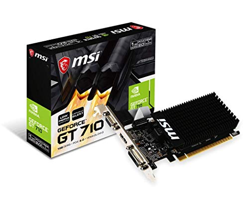 Placa Gráfica MSI GeForce GT 710 (NVIDIA - 1 GB DDR5) MSI - Placas e adaptadores de interface de computador - nvidia, 1 gb ddr5