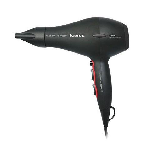Secador de Cabelo TAURUS Fashion (2200 W - 3 Níveis de temperatura) Taurus - Secadores de cabelo - 2200 W, 3 temperaturas, revestimento cerâmico, difusor