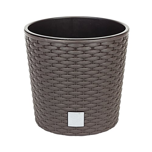 Vaso REDONDO Rato com balde de plantação (Cinzento - 30 x 30 x 27 cm) Prosperplast - Vasos e canteiros - redondo, balde, 30x30x27 cm, cinzento