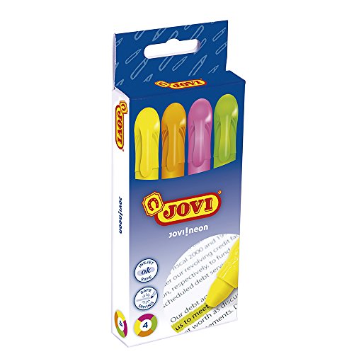 Marcador Fluorescente JOVI Neon (Multicor) Jovi - Marcadores de texto - multicor, gel, ponta giratória, não secam