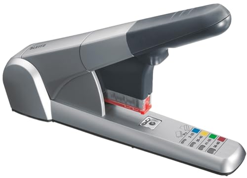 Agrafador LEITZ 55510084 (80 folhas - Capacidade Maxima: 80 folhas) Leitz - Agrafadores - 80 folhas, 10 kg, preto, prateado