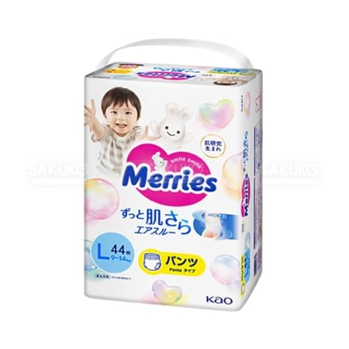 Fraldas Higiénicas MERRIES L (Tam: L - 44 a 46 cm) Kao - Roupa interior - higiénicas, dermatologizantes, 44 a 46 cm