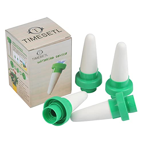 Conjunto de Regas para Plantas TIMESETL 4 Peças TIMESETL - Globos e espetos de rega - auto-irrigação, cerâmico, 4 peças, plantas