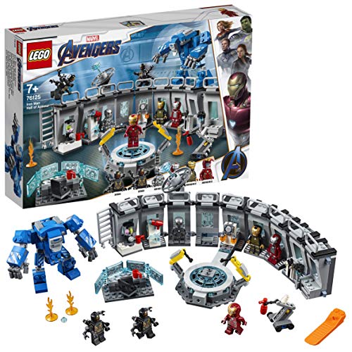 LEGO - Sala de Armas de Iron Man (Idade Mínima: 7 Anos) LEGO - Blocos de encaixe - Iron Man, 7 anos, braços robóticos, luta