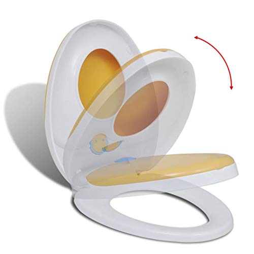 Tampa de Sanita VidaXL 2 em 1 (Branco - Aço Inoxidável) vidaXL - Assentos de sanita e bidé - 2 em 1, branco, aço inoxidável