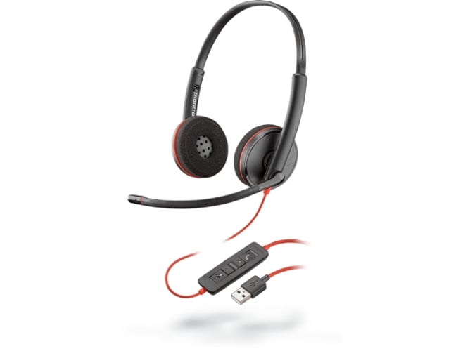 Auscultadores com Fio PLANTRONICS Blackwire C3220 (On Ear - Microfone) Plantronics - Fones de ouvido e headsets - auscultadores, fio, microfone, on ear