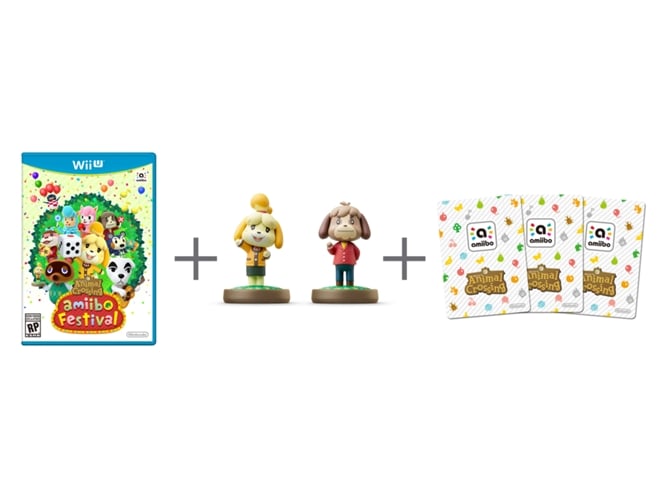 Jogo Nintendo Animal Crossing: Amiibo Festival (WiiU) Nintendo - Acessórios para consoles de videogame - jogo, amiibo festival, figura canelo, figura candeeiro, cartões amiibo