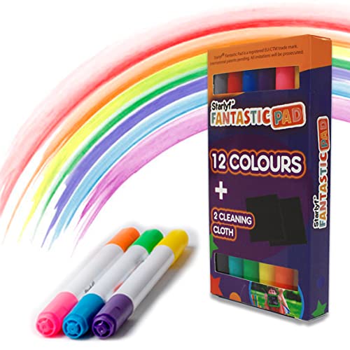 Marcador para Quadro Branco STARLYF 4 Peças VENTEO - Marcadores e marcadores de texto - quadro branco, 12 cores, crianças