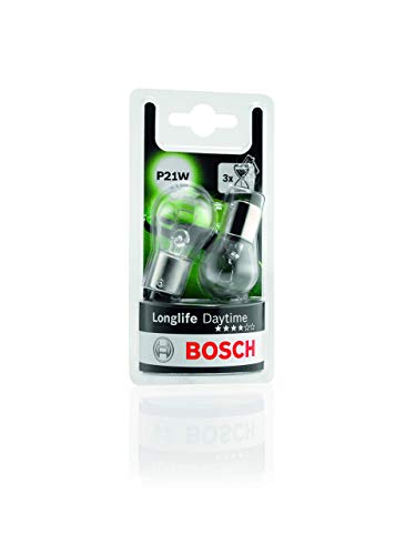 Lâmpada de Faróis BOSCH Longlife Daytime P21W 12V 21W Bosch - Iluminação de veículo a motor - P21W, 12V, 21W, resistente à água