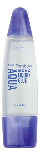 Cola Liquida TOMBOW Ultraforte (50ml) 2 Pontas Tombow - Adesivos e ímãs para artesanato - aquosa, transparente, alta retenção, sem tolueno