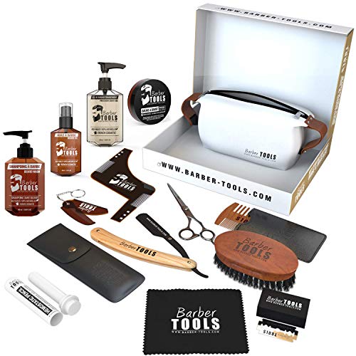 Conjunto de Arrumação e Cuidados da Barba e Aparador de Barbear BARBER TOOLS BARBER TOOLS - Kits de cuidados com o cabelo - arrumação, cuidados, barbear