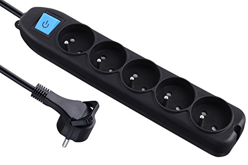 Extensão Elétrica CUC EXERTIS CONNECT 32052 (5 Tomadas - Tipo F - 1.5m) Electraline - Fios e cabos elétricos - 5 tomadas, tipo f, 1.5m, proteção contra sobrecarga
