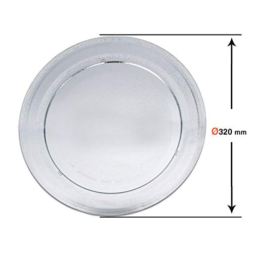 Prato para Micro-ondas WHIRLPOOL AVM350 (Aço Inoxidável - 31.5 x 20 cm) Recamania - Acessórios para forno de micro-ondas - aço inoxidável, 31.5 x 20 cm
