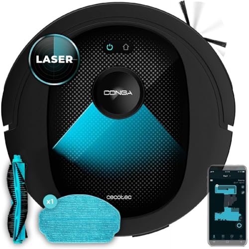 Aspirador Robô CECOTEC Conga 7490 Ultimate X-Treme (Autonomia: 120 min) Cecotec - Aspiradores - 120 min, navegação laser, cepillo central e lateral, filtro permanente