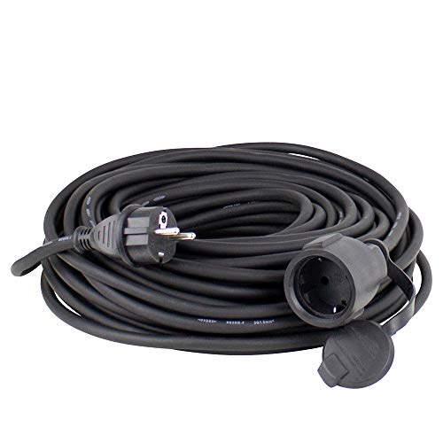 Extensão Elétrica AS SCHWABE 3 tomadas Preto as - Schwabe - Fios de extensão - 25m, 3 tomadas, extensão elétrica, cabo de mangueira