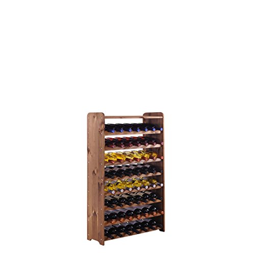 Suporte de Vinho VINLOST Optiplus Modelo 2 Castanho VINCASA - Suportes para vinhos - vinho, castanho
