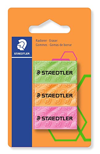 Staedtler Soft 526F Bk3 Lápis Corrigidos Staedtler - Borrachas - traço fino, cores vivas, escolar, 3 unidades