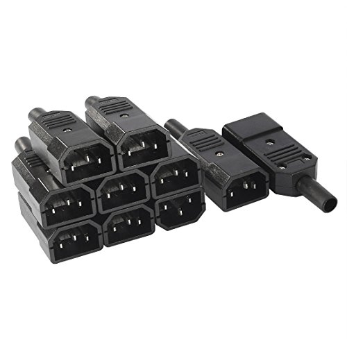 Adaptador Sourcing Map (CA - C14 - Preto) sourcing map - Fios e cabos elétricos - macho/feminino, preto, abs, plug and play