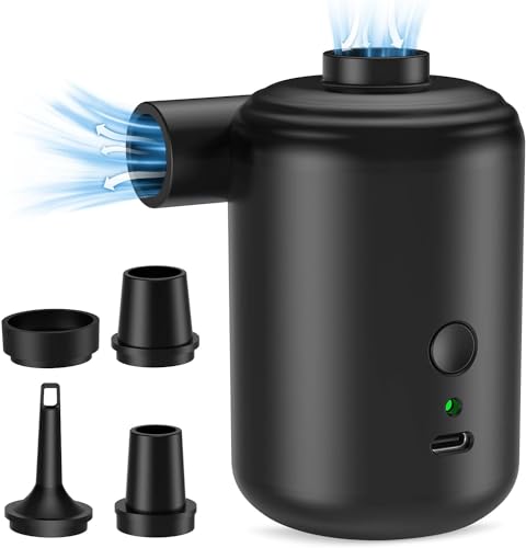 Bomba de Ar Elétrica Portátil com 4 Boquillas AUOKAI - Equipamento atlético de uso geral - elétrica, portátil, 4 boquillas