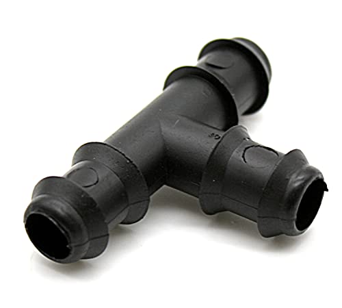 Conector em T para Mangueira de Rega DOJA DOJA Barcelona - Acessórios e válvulas para mangueira de jardim - conectores em t, mangueira de rega, 100 unidades, comprimento 1,6 mm, cor preto