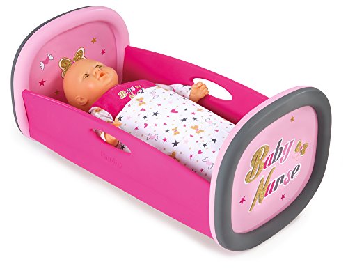 Berço de Passeio SMoby (Castanho - Algodão) Smoby - Brinquedos - estrutura metálica, encosto acolchoado, compacto, apoio pescoço, braços flexíveis