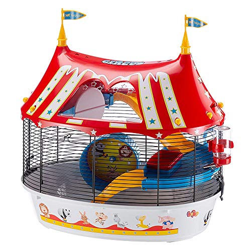 Gaiola para Hamsters FERPLAST Circus Fun (49.5x34x42.5cm) FERPLAST - Habitats e gaiolas para pequenos animais - gaiola, hamster, circus fun, 49.5x34x42.5cm