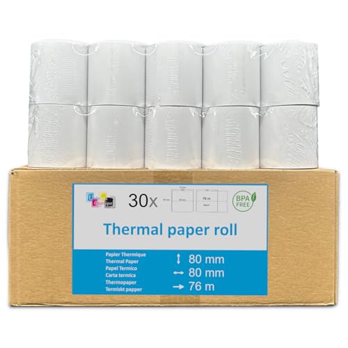 Rolo de etiquetas ZEBRA 30 Bobinas (Burótica) UNIVERS GRAPHIQUE - Rolo de papel para recibos e máquinas de adição - etiquetas, 30 bobinas, burótica