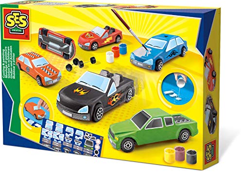 Kit de modelagem e pintura para crianças SES CREATIVE 01401 SES CREATIVE - Kits de artesanato de brinquedos - modelagem, pintura, crianças, superesponjosos