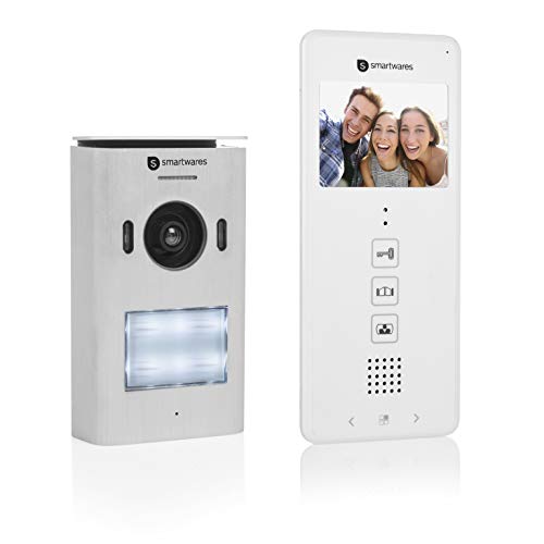 Intercomunicador para Bebé SMARTWARES DIC-22112 SMARTWARES - Redes - comunicação por vídeo, monitor lcd, alumínio polido, design elegante
