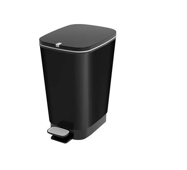 Caixote Do Lixo KIS 8071800 1784 30L Retangular Preto Kis - Lixeiras e cestos de lixo - 30L, retangular, preto, plástico