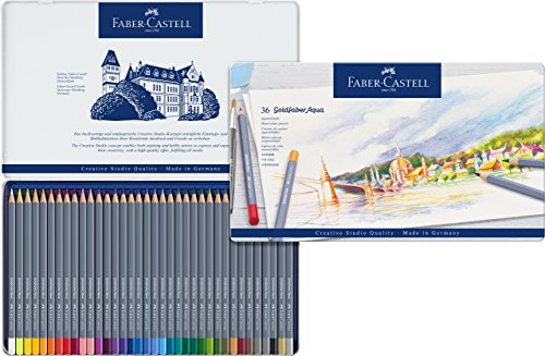 Lápis de Cor FABER CASTELL Goldfaber Aquarell (Multicor) Faber-Castell - Lápis - aquarel, multicor, 36 cores