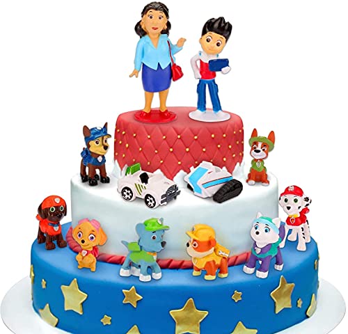 Conjunto de Decoração de Cakes Paw Patrol (Idade Mínima Recomendada: 3 anos) Doyomtoy - Materiais de decoração de bolos - 12 peças, 3 anos, paw patrol, acessórios