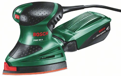Lixadora BOSCH PSM 160 A Professional (18000 rpm - 160 W) Bosch - Lixadeiras - 18000 rpm, 160 W, multi-lixadora, plato triangular