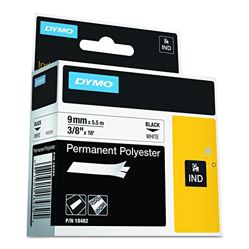 Fita para Etiquetadora DYMO 18482 Preto sobre branco DYMO - Fitas de etiquetas e recargas - preto, branco, compatível